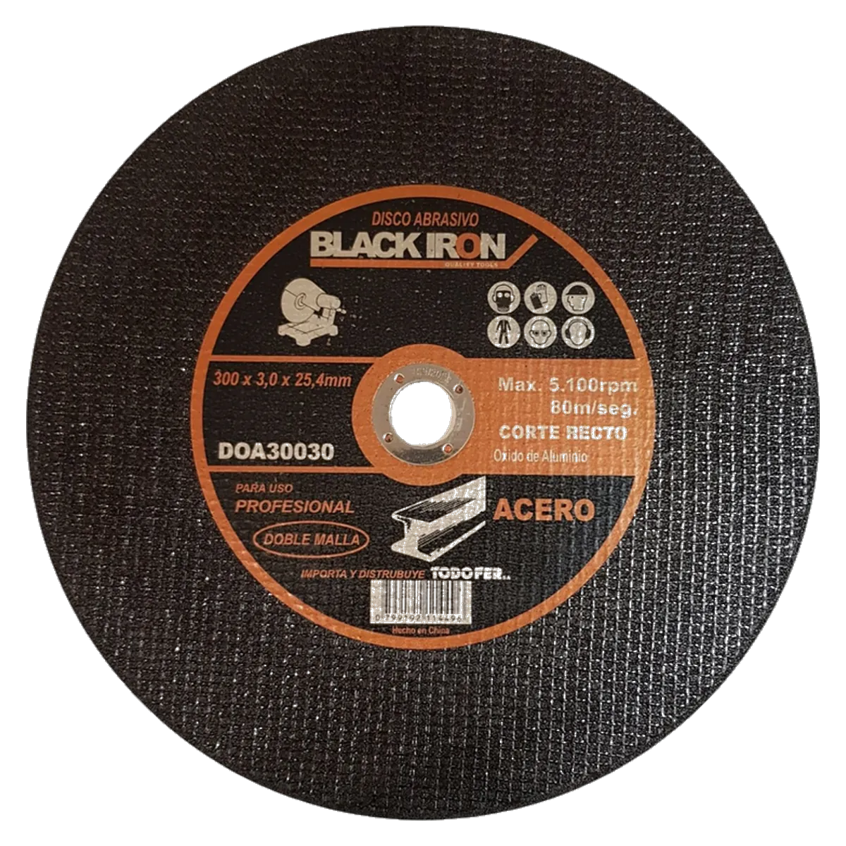 Discos Óxido de Aluminio Doble Malla (Sensitivas 12", 14", 16")